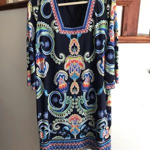 Dress multi color. Mid length